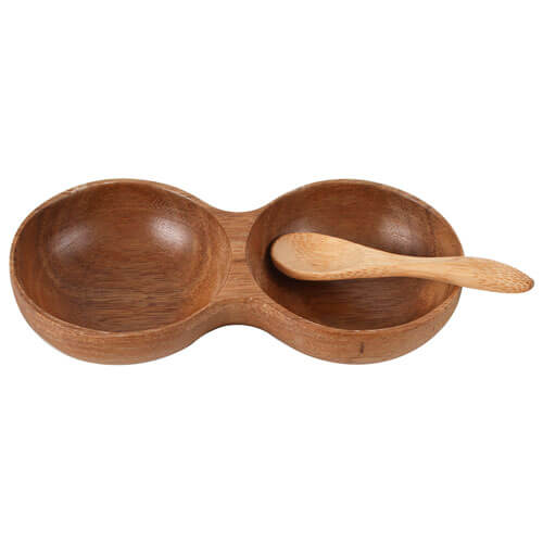 Antonine Acacia Wood Bowl and Spoon