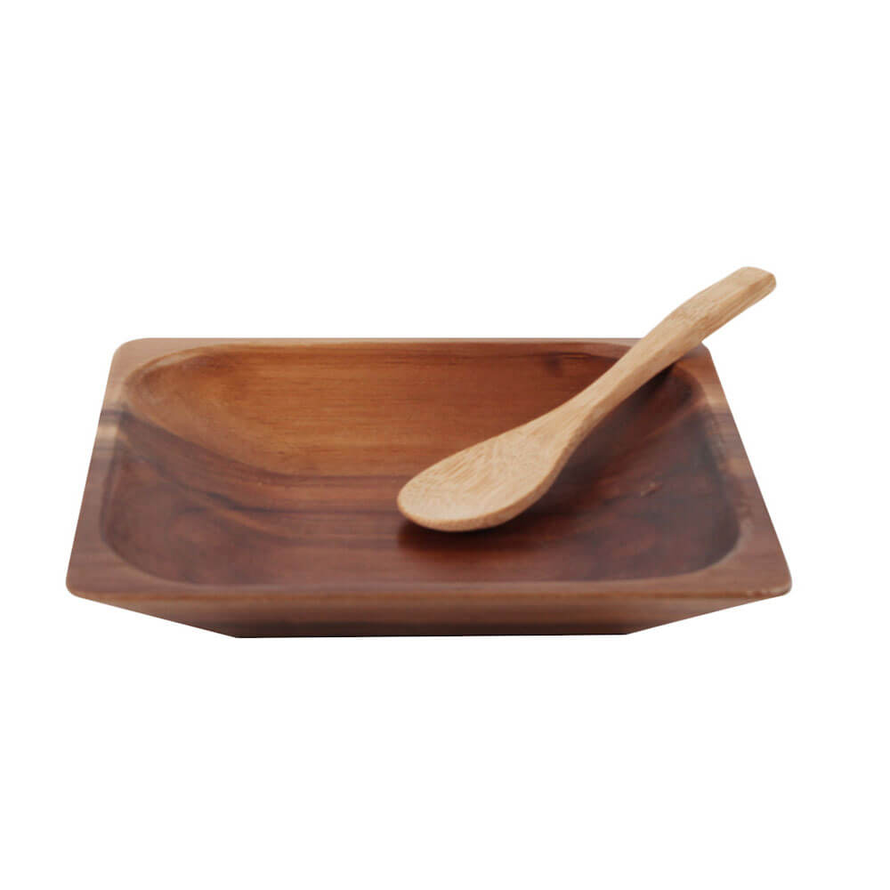Antonine Acacia Wood Bowl and Spoon