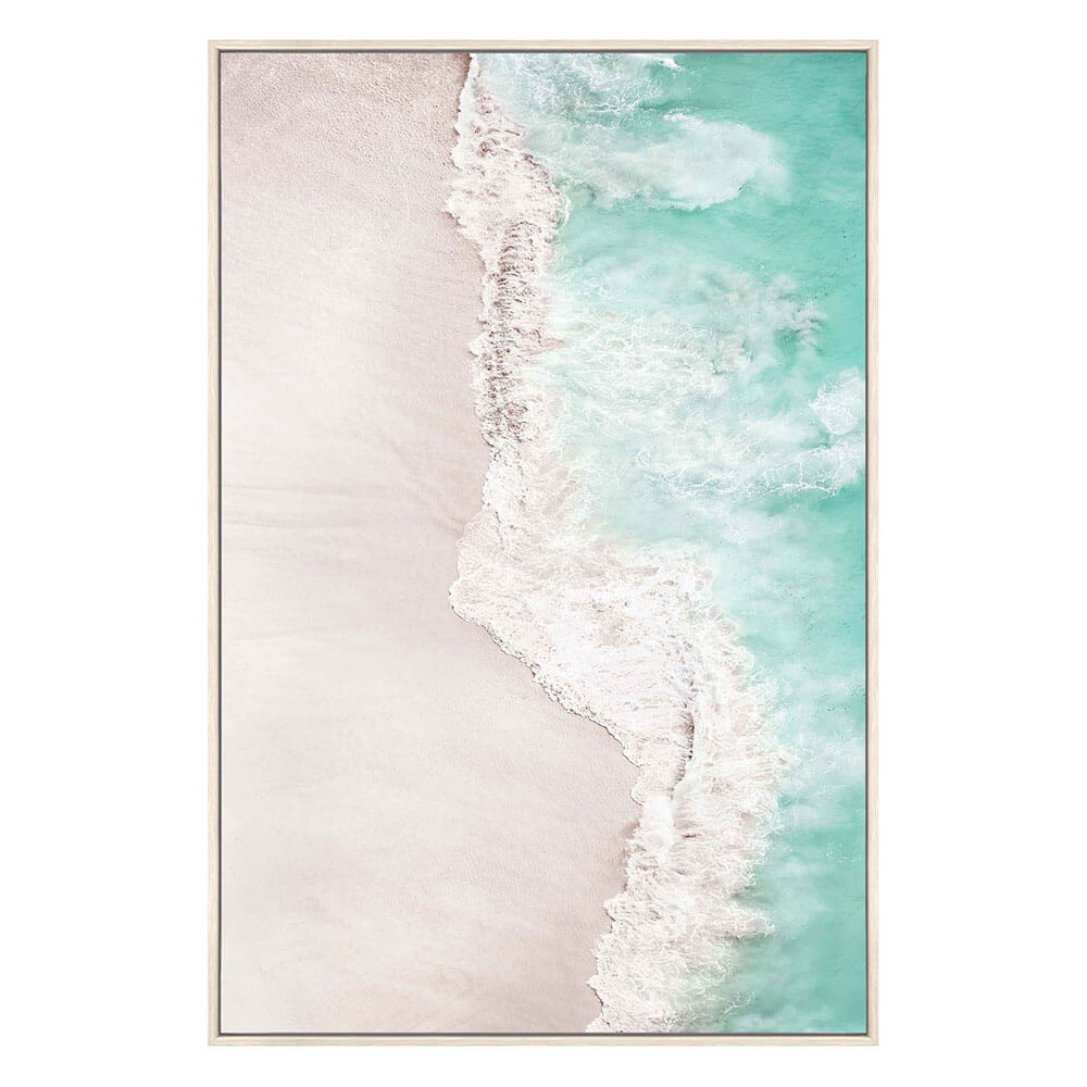 Beau Ocean Ariel Canvas with Wall Frame (90x60x5cm)