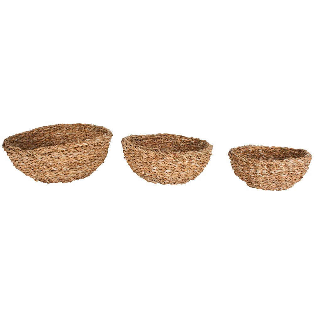 Yeppoon Seagrass Round Mini Bowl Set of 3 (Small 20x9cm)