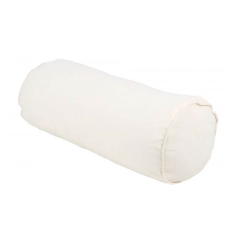 Cotton Linen Cyclinder Cushion w/ Piping (50x30cm)