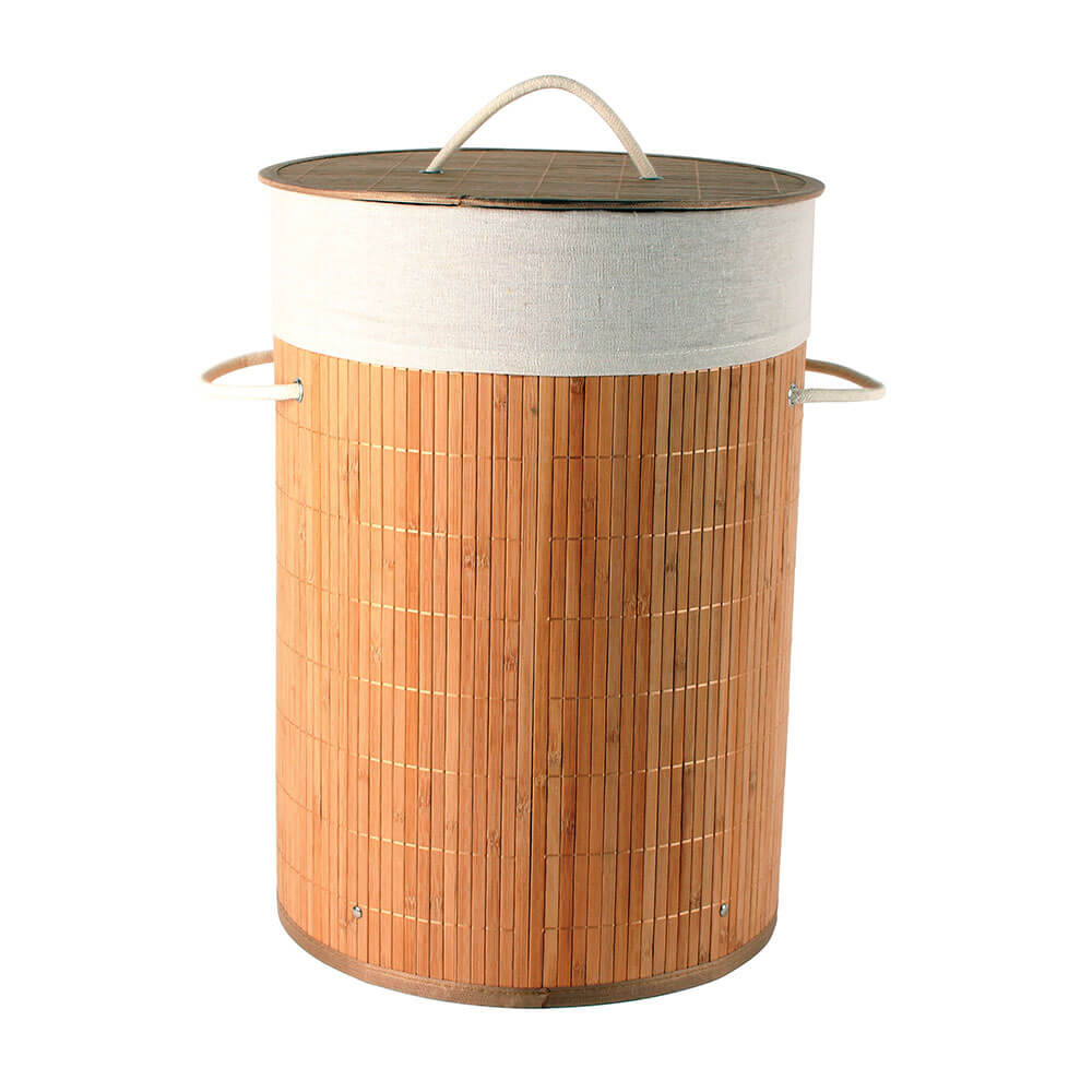 Kalib Bamboo Laundry Basket with Lining