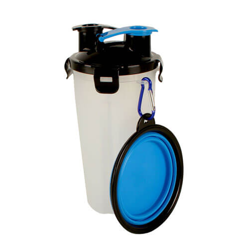 2-in-1 Pet Travel Water Bottle and Pop Up Bowl