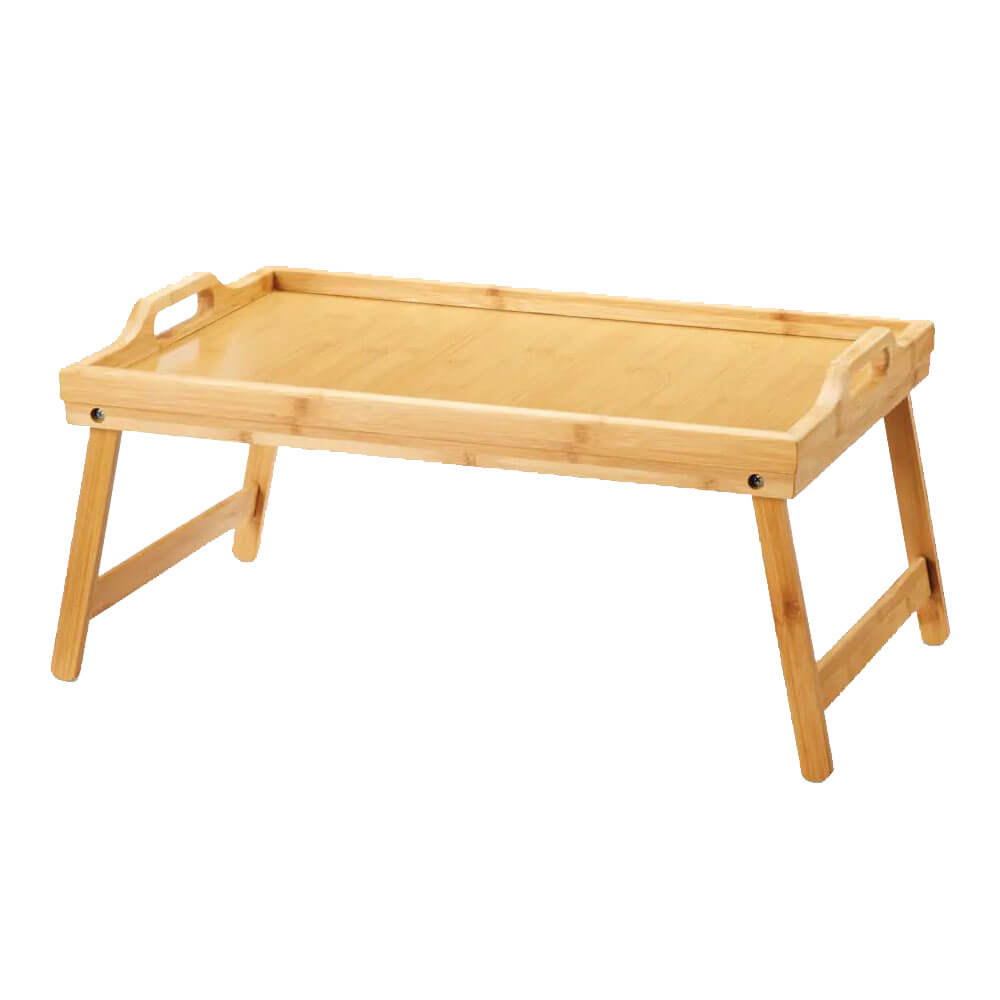 Bamboo Bed Tray with Folding Legs (50x30x4cm)