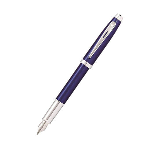 100 blå lak/forkromet ss pen