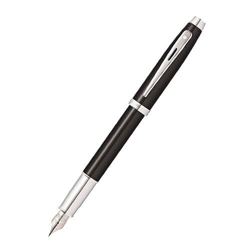100 zwarte lak/verchroomde pen