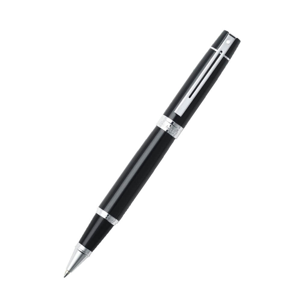  300 glänzend schwarz/verchromter Stift