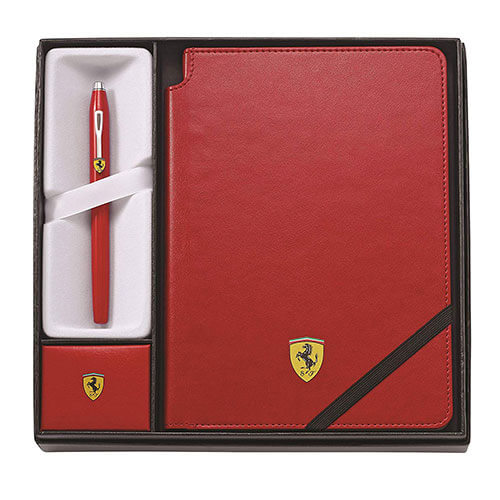 Ferrari Century II Glossy Rosso Corsa Red w/ Journal