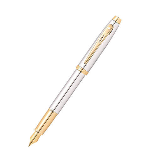 100 Stift mit Chrom-/Goldverzierung