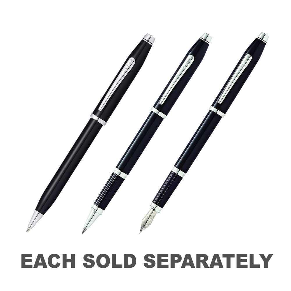Bolígrafo lacado negro Century II.