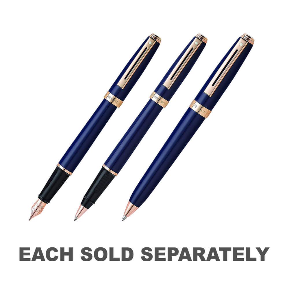 Bolígrafo Prelude lacado azul cobalto/oro rosa
