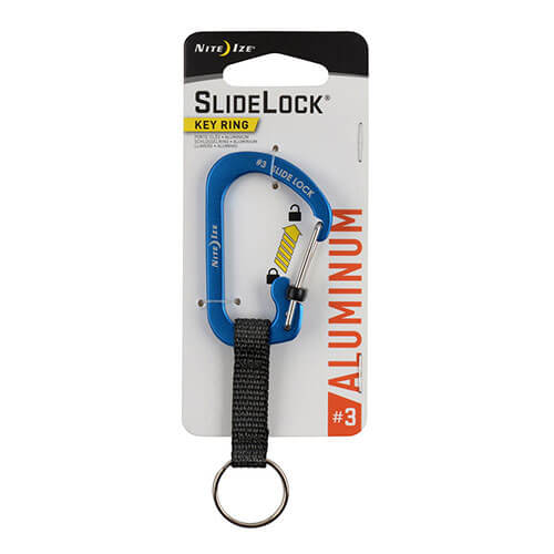 Slidelock-Schlüsselanhänger aus Aluminium