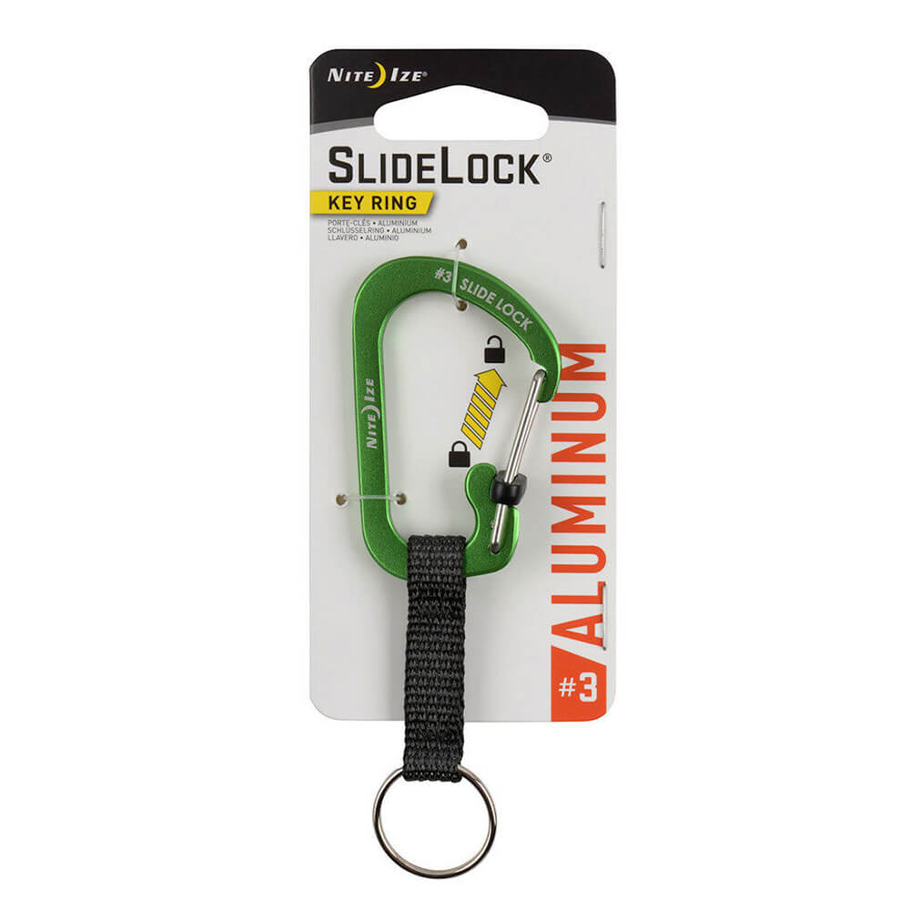  SlideLock-Schlüsselanhänger aus Aluminium