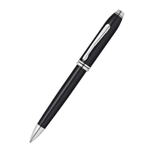 Bolígrafo Townsend lacado negro.