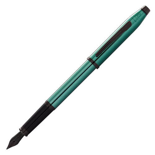 Century II Translucent Green w/ Black Fountain Pen