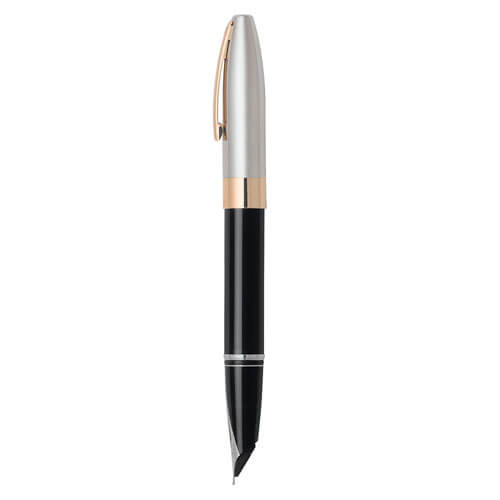 Legacy Black Lacquer Fine Fountain Pen with 22ct Gold Trim