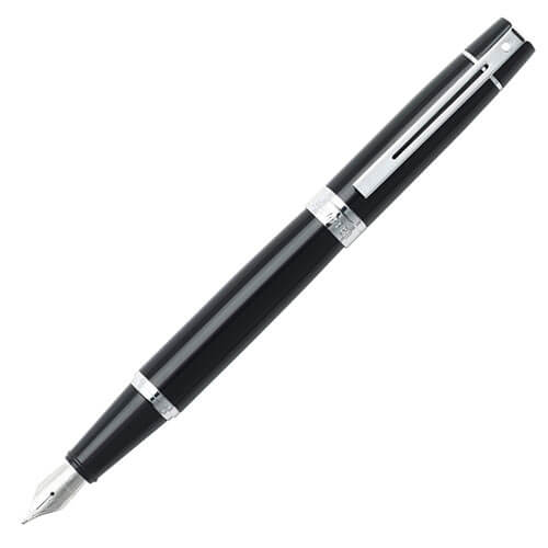 Sheaffer 300 Fine Fountain Pen (Glossy Black)