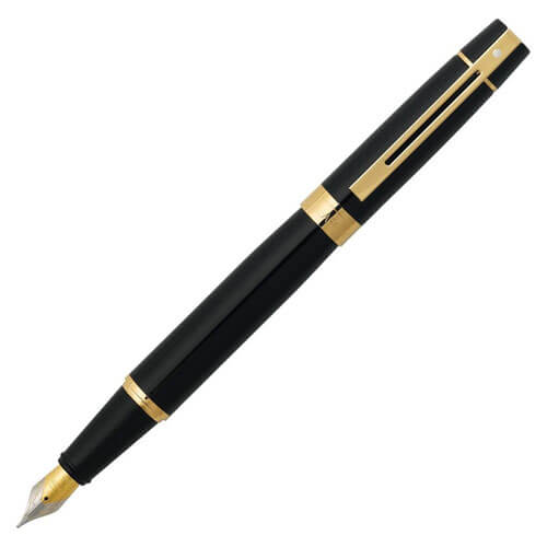 Sheaffer 300 Fine Fountain Pen (Glossy Black)