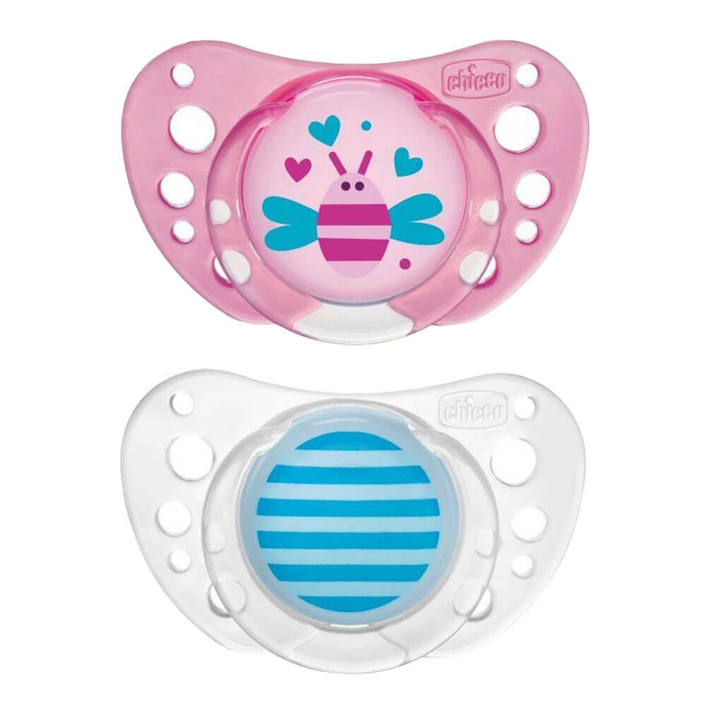 Chicco Latex Physio Air Rubber Pacifier 2pc (Girl)