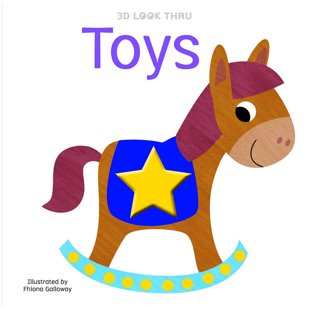 sguardo 3d attraverso il libro illustrato dei giocattoli