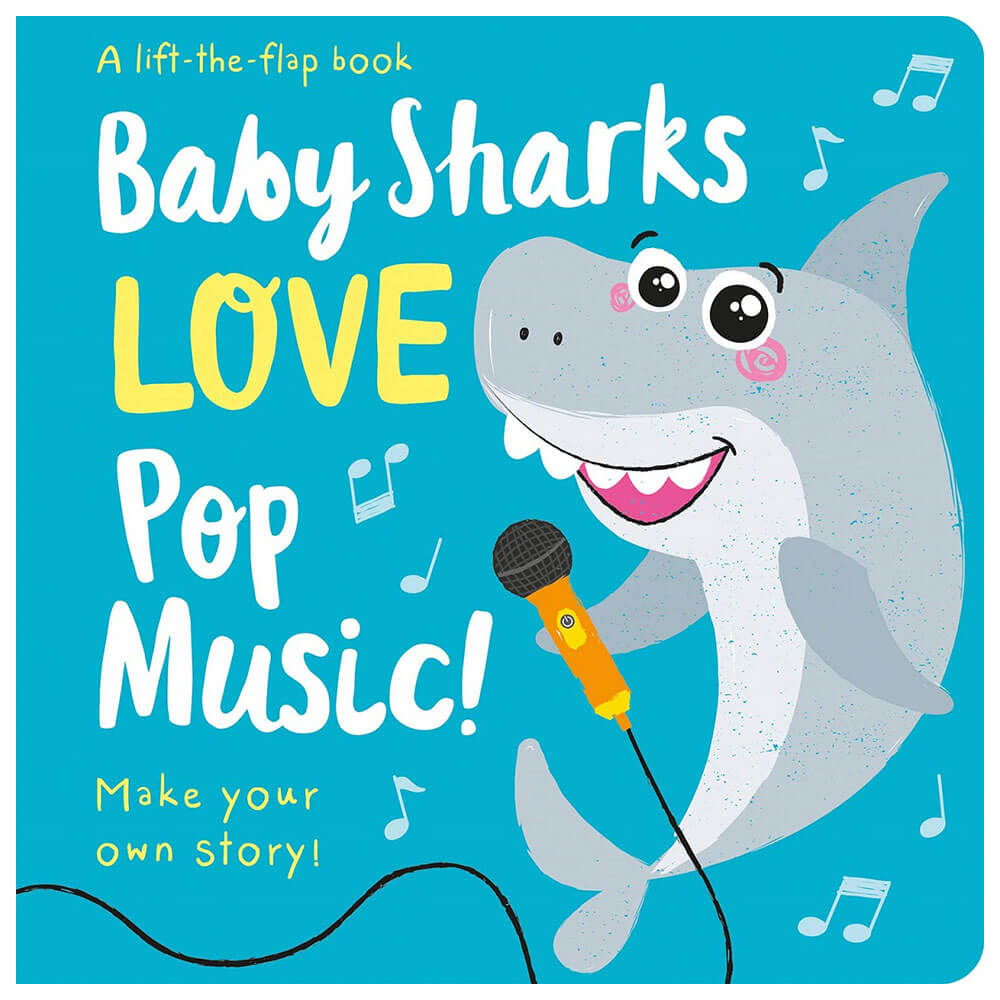 Babyhaier elsker popmusikk bildebok