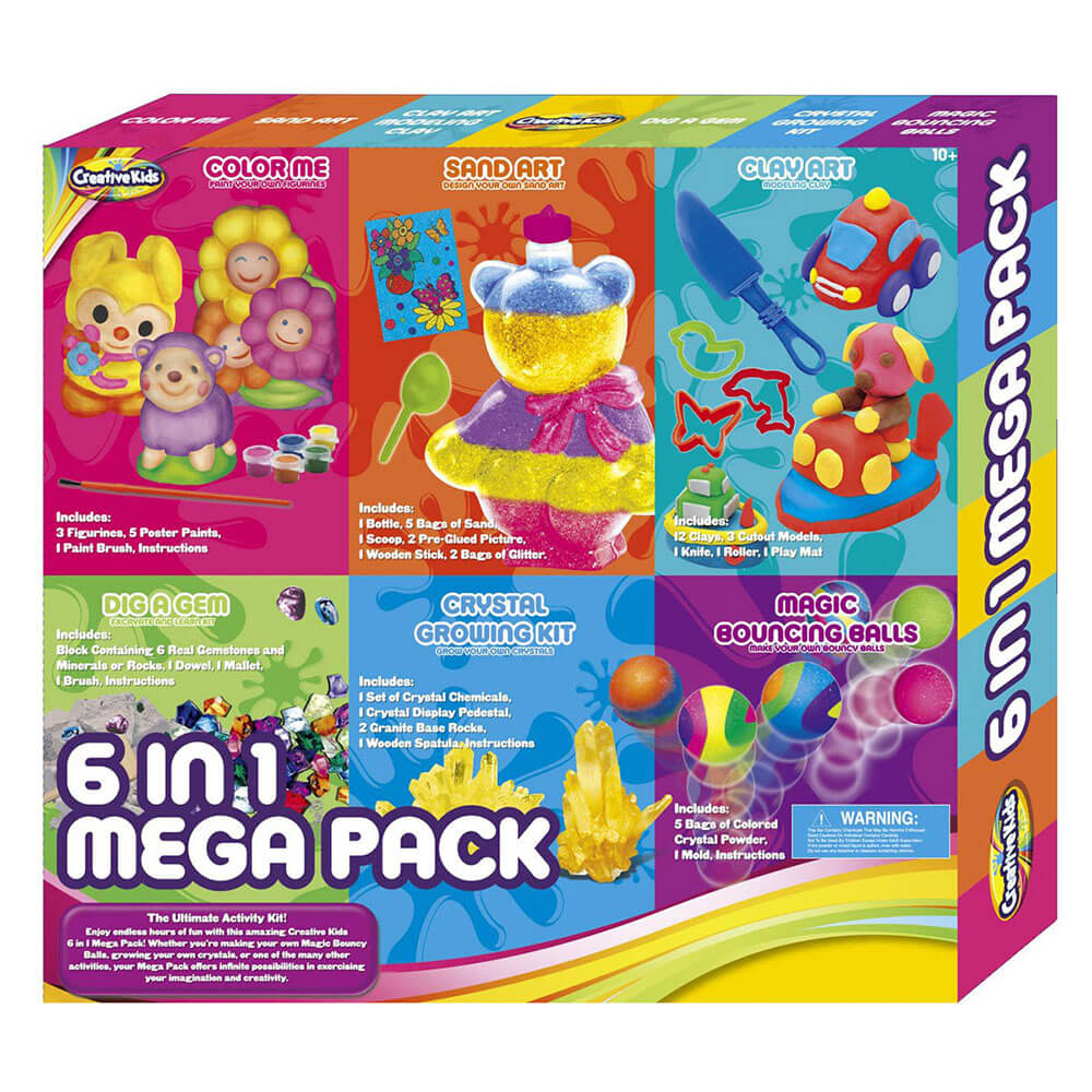 pack d'activités Mega Kids 6 en 1