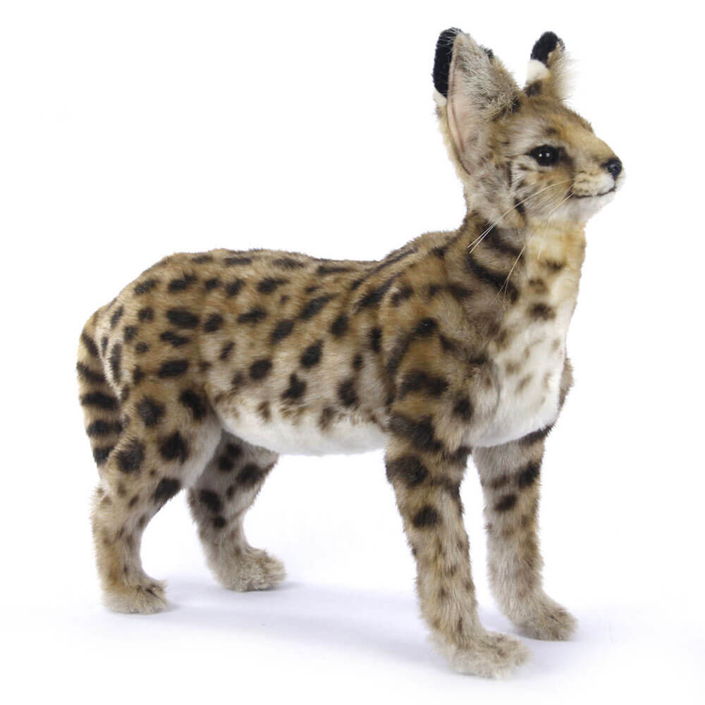 Hansa stående afrikansk serval kat (48 cm)