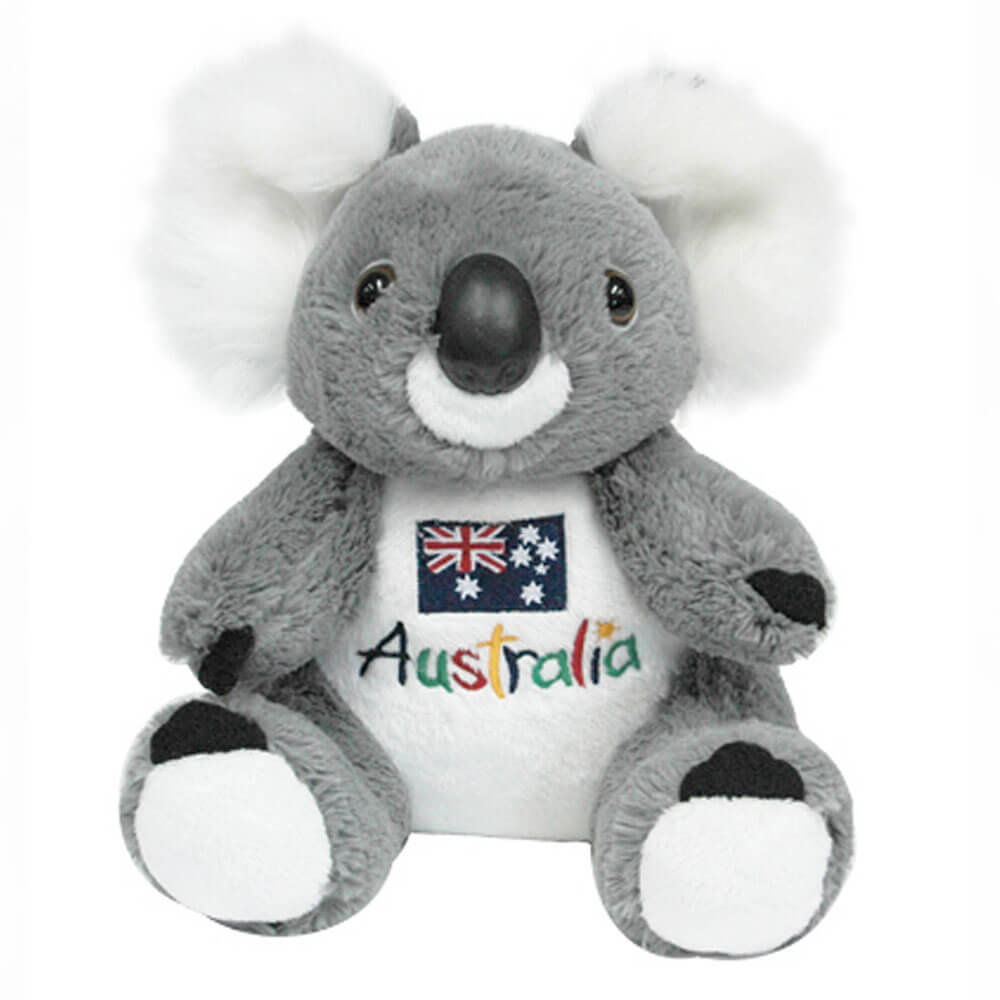 22 cm Koala plysj m/ brodert front