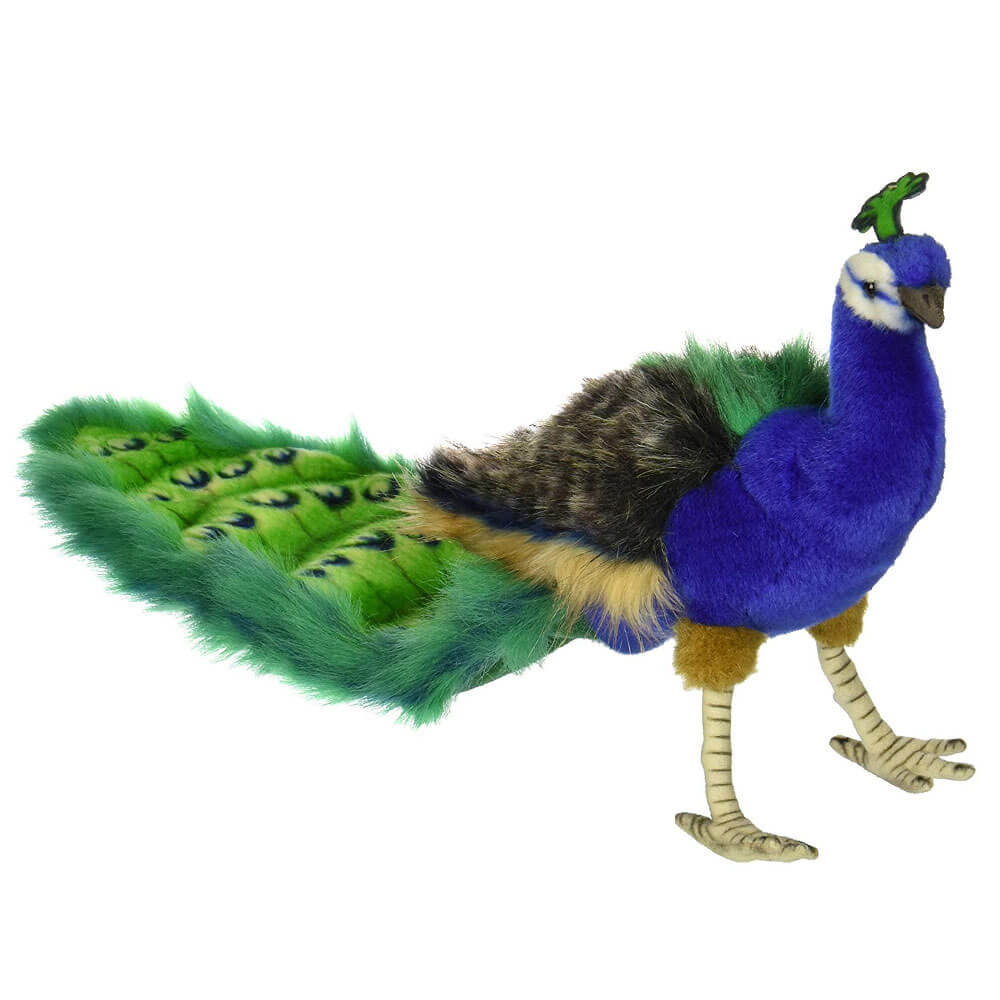Hansa Peacock Plush Toy (24cm)