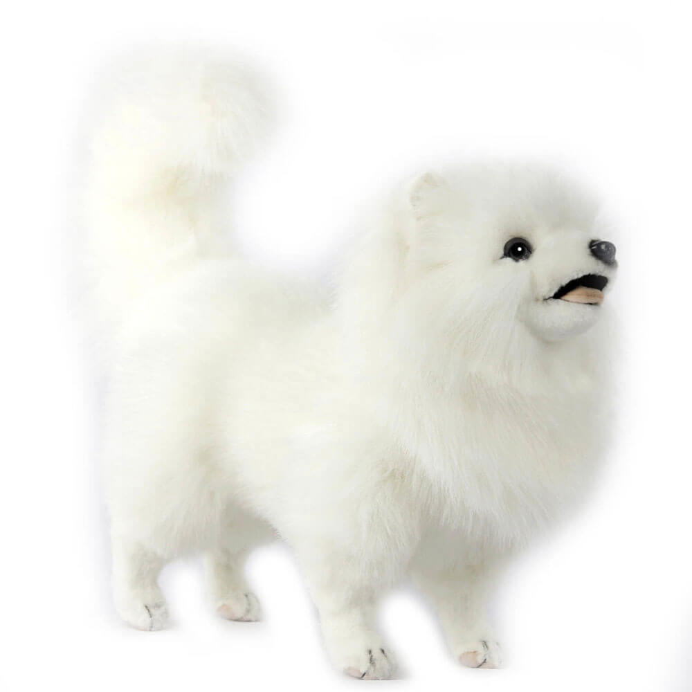 Hansa White Pomeranian Dog (46cm)