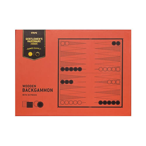 Gentlemen's Hardware Backgammon-Set aus Akazienholz