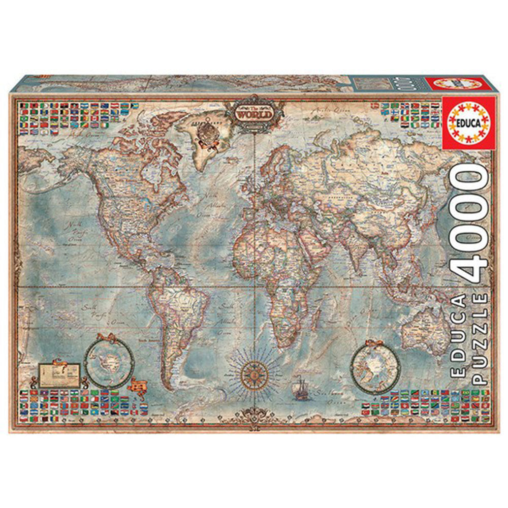 Educa The World Executive Map Puzzle Collection 4000pcs