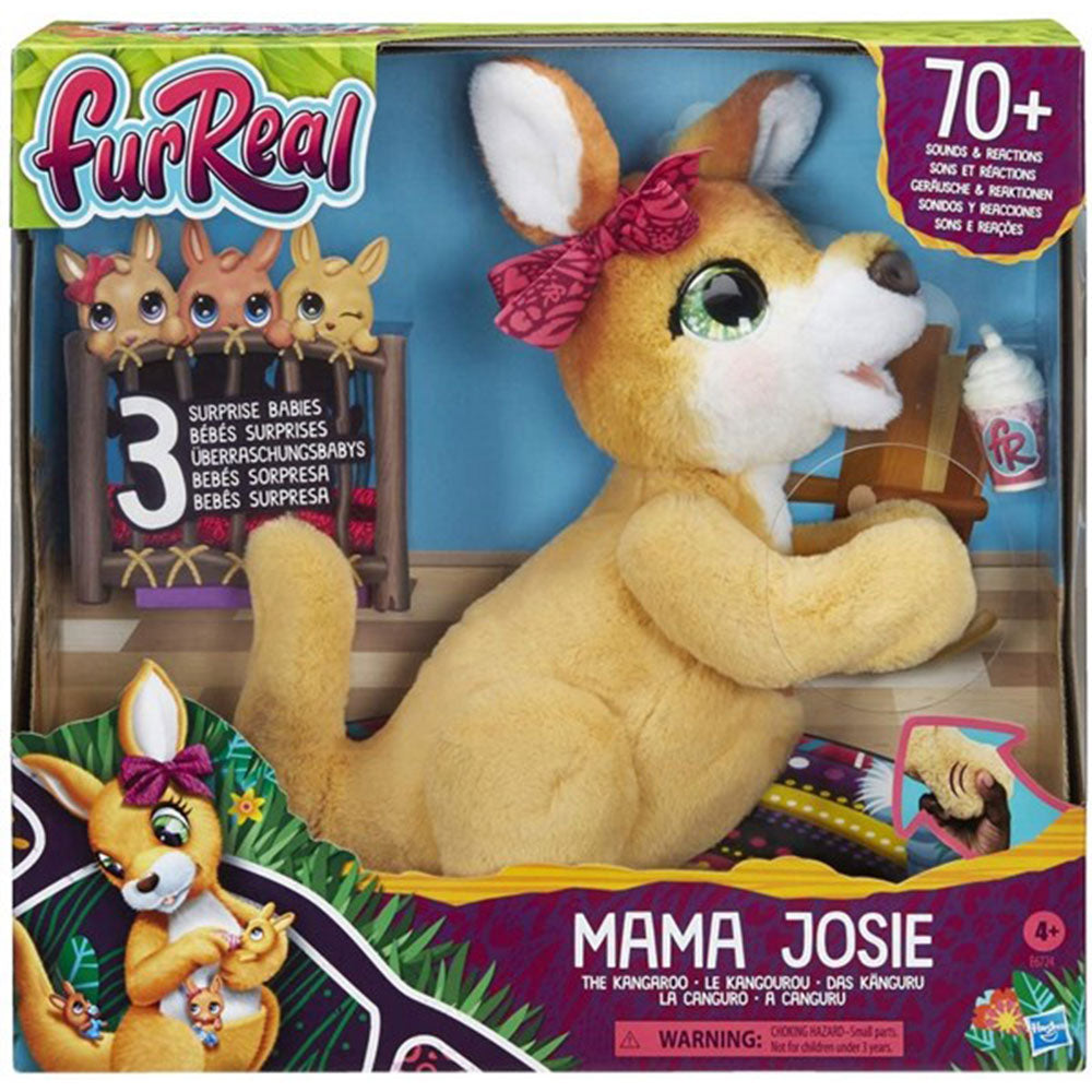 FurReal Mama Josie The Kangaroo & 3 Babies Interactive Toy