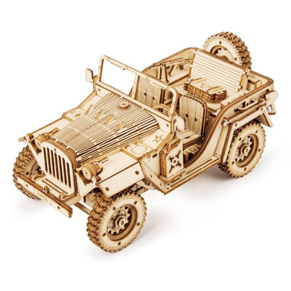 Robotime DIY Army Field Car 3D Puzzle Kit 1:18 Scale