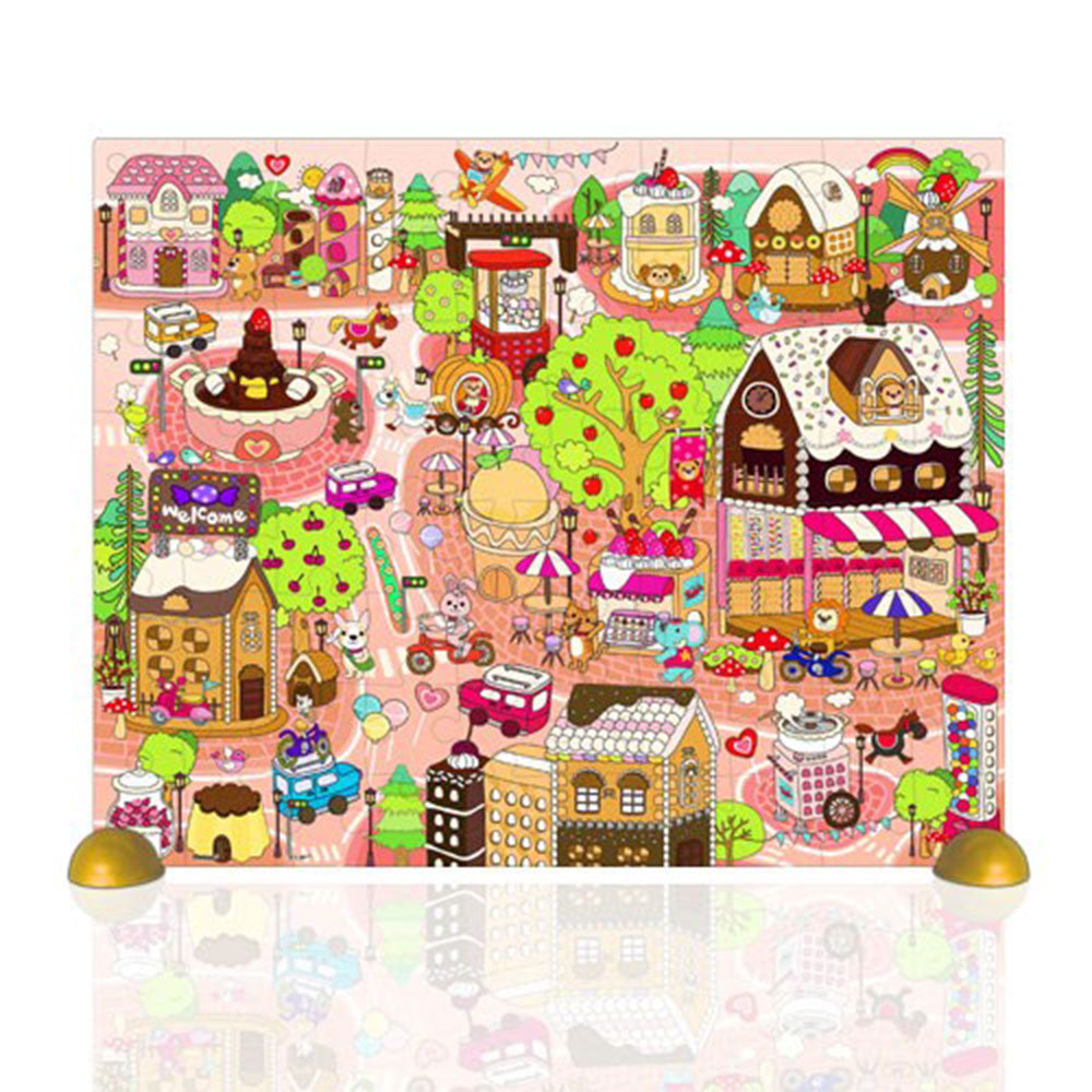 Pintoo Plastic Candy Village Puzzle 80pcs