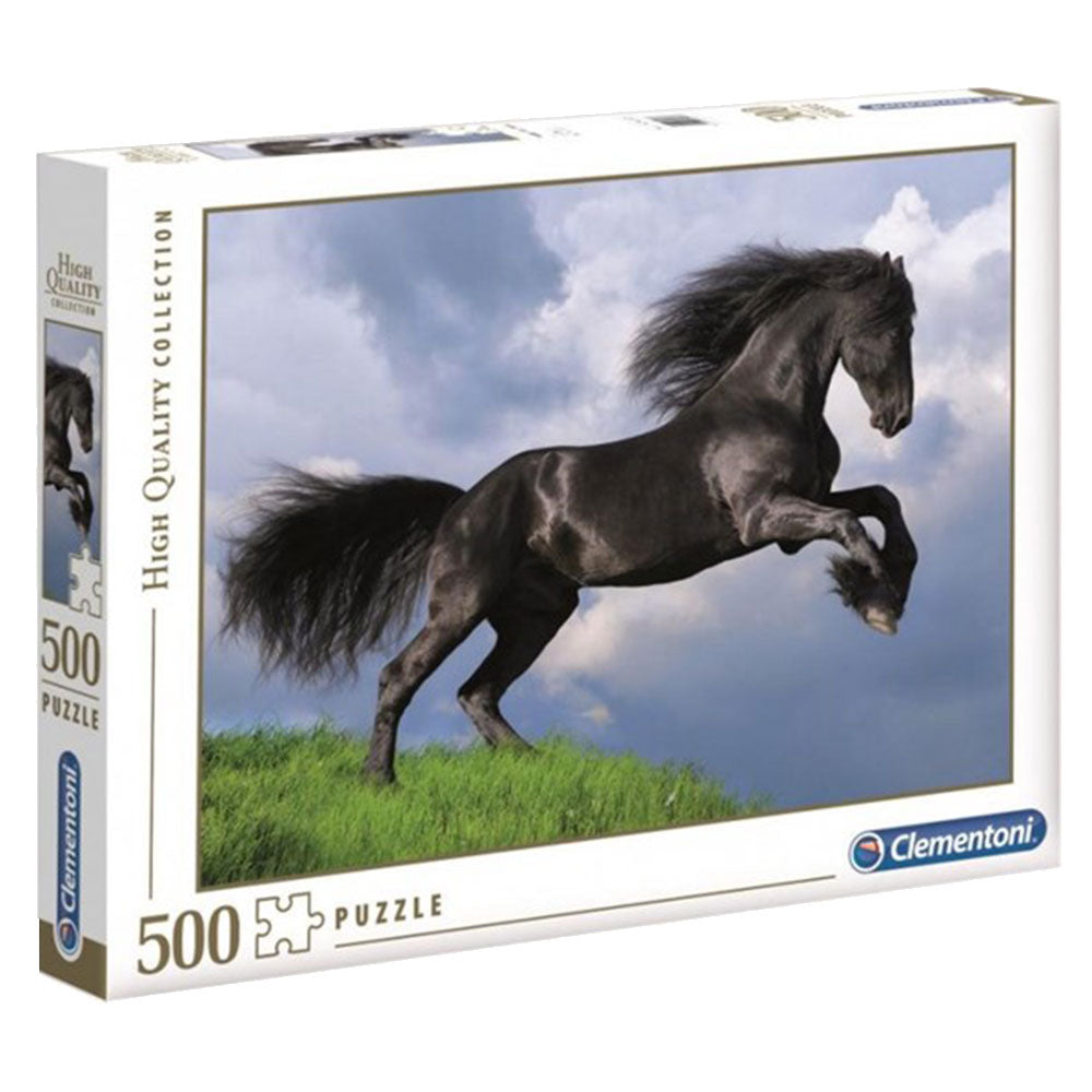 Clementoni Fresian Black Horse Jigsaw Puzzle 500pcs