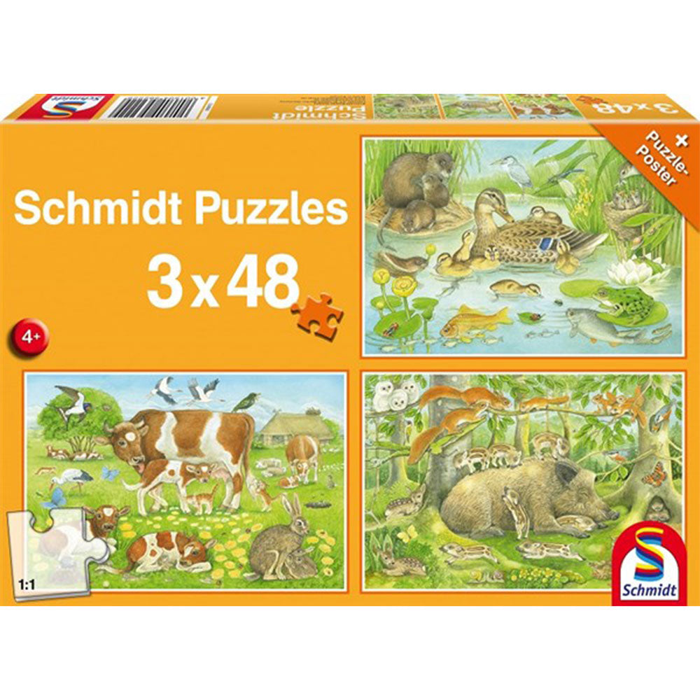  Schmidt Puzzle 3x48tlg