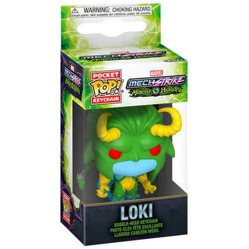 Marvel Mech Strike Monster Hunters Loki Pocket Pop! Schlüsselanhänger