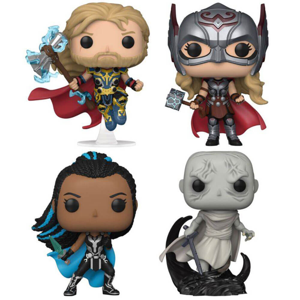 Thor 4 Thor, Mighty Thor, Valkyrie & Gorr US Exc. Pop! 4pk