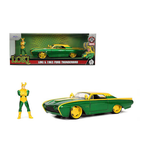 Marvel Comics Loki & 1963 Ford Thunderbird 1:24 Scale