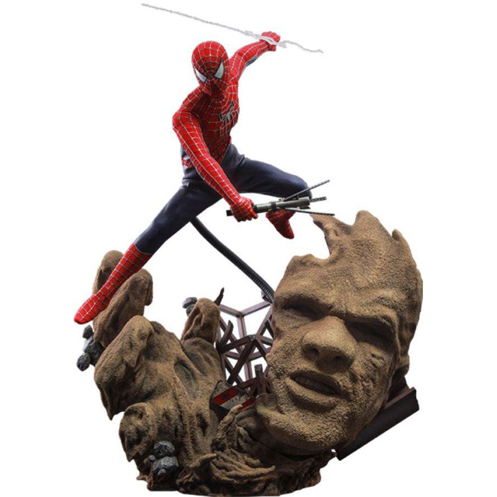 Spider-man: figura di spider-man deluxe in scala 1:6 senza via di casa
