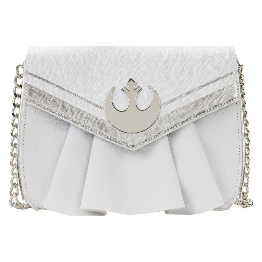 Bandolera blanca con correa de cadena de la princesa Leia Star Wars