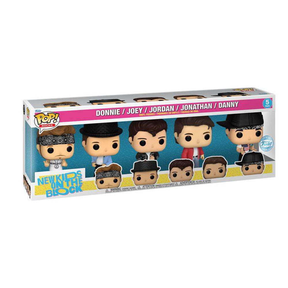 New Kids on the Block Band 5-Pack US Exclusive Pop! Vinyl