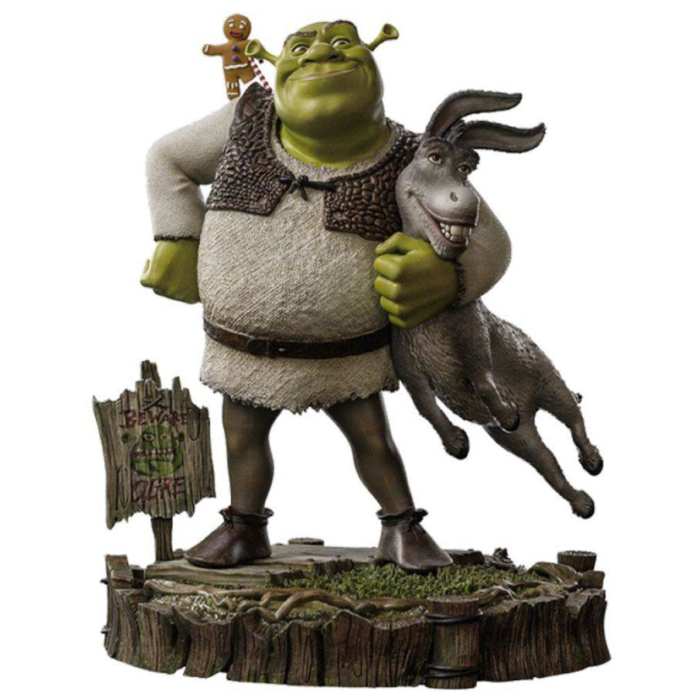 Shrek, Donkey & Gingerbread Man Deluxe 1:10 Scale Statue