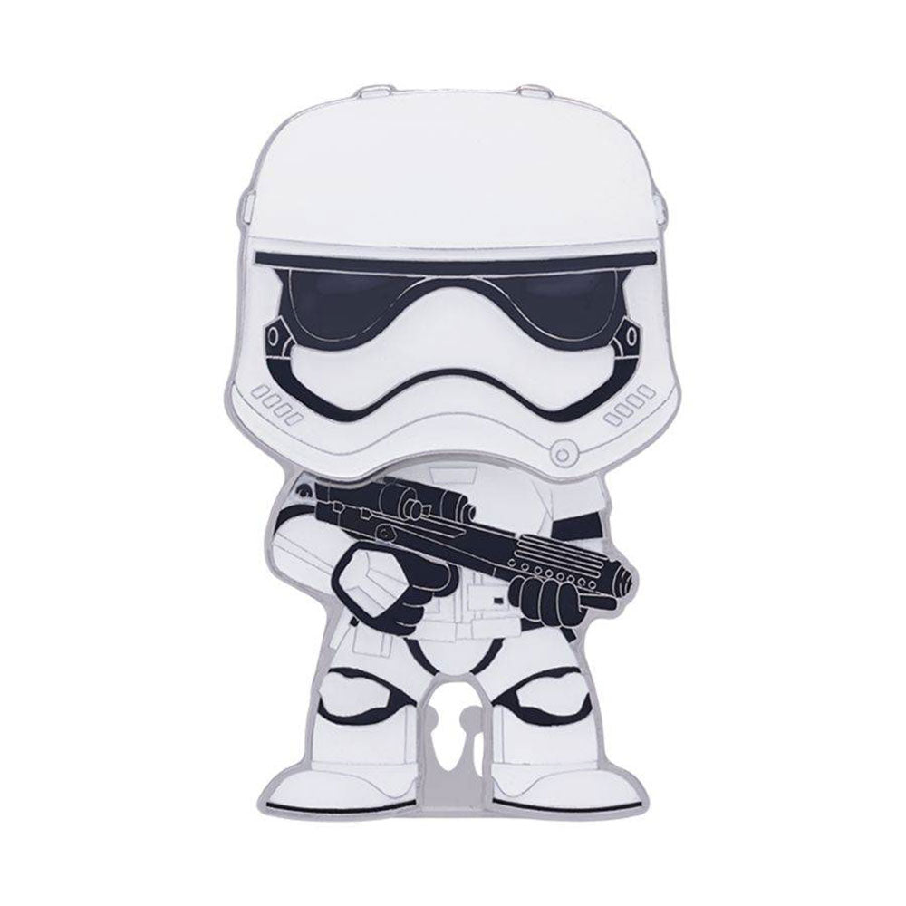 Star Wars första order stormtrooper 4" pop! emaljstift