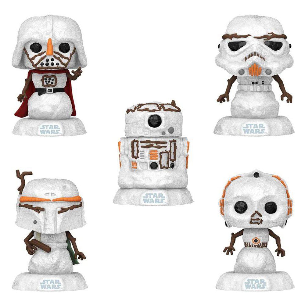 ¡Muñeco de nieve Star Wars pop exclusivo de EE. UU.! paquete de 5 vinilos