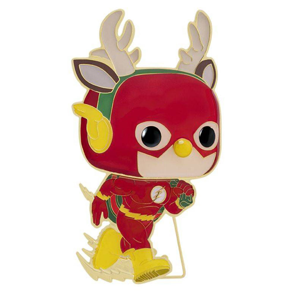 Dc Flash Holiday 4" Pop! Emaille Pin