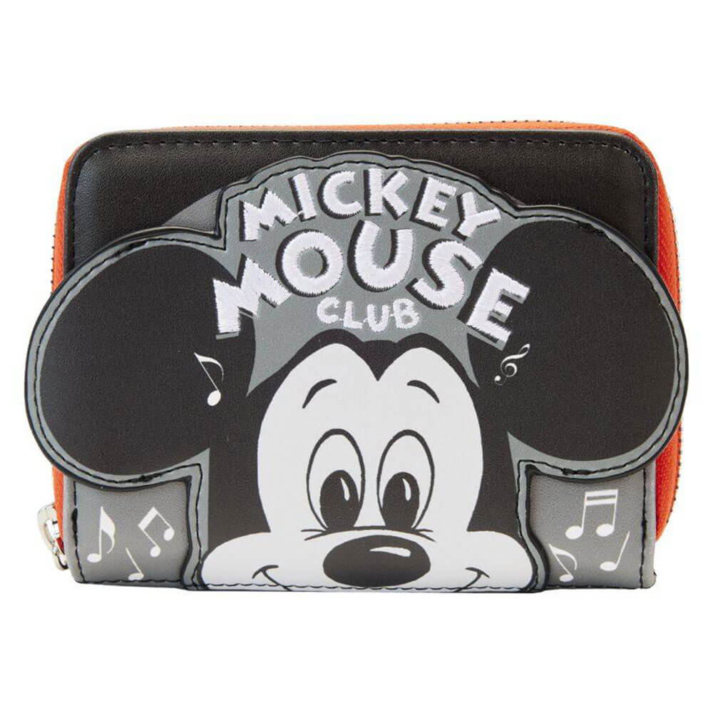 Bolso con cremallera alrededor del club de Mickey Mouse número 100 Disney