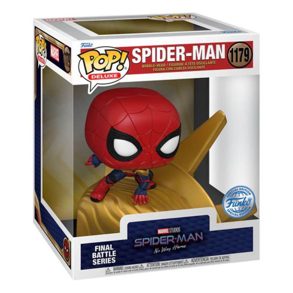 Spider-Man baut eine Szene mit exklusivem Pop! Deluxe
