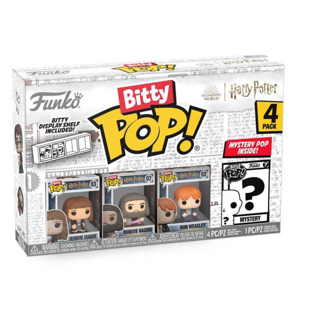 Harry Potter Hermione, Hagrid & Ron Bitty Pop! 4-Pack